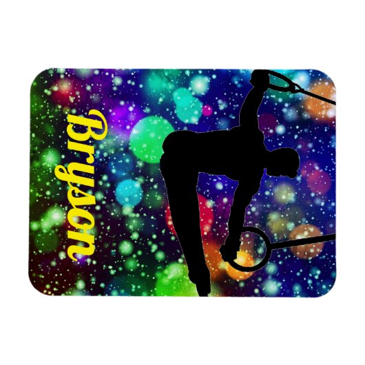 Boys Gymnastiek Rings Flexible Photo Magnet Magneet (Horizontaal)