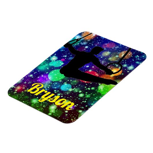 Boys Gymnastiek Rings Flexible Photo Magnet Magneet (Linkerzijde)