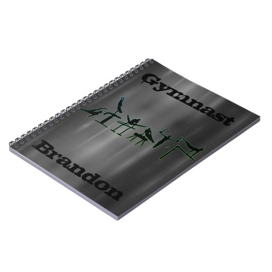 Boys Gymnastiek Staal Notitieboek (Linkerzijde)