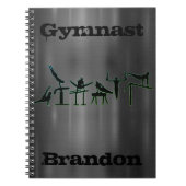 Boys Gymnastiek Staal Notitieboek (Voorkant)