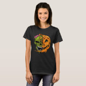 Boys Halloween Pumpkin Skull Zombie T-shirt (Voorkant volledig)