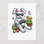 Boys Happy Easter Day Bunny Egg Video Game Feestdagenkaart (Voorkant)