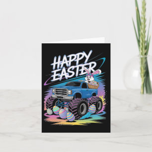 Boys Happy Easter Monster Truck Easter Egdle Toddl Kaart