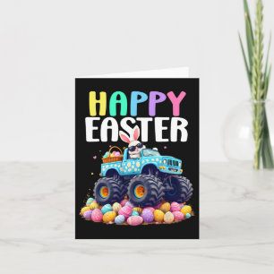 Boys Happy Easter Monster Truck Easter Egdle Toddl Kaart