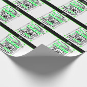 Boys Hockey Terminology Personalized Neon Green Cadeaupapier (Hoek)