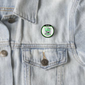 Boys Hockey Terminology Personalized Neon Green Ronde Button 3,2 Cm (In situ)