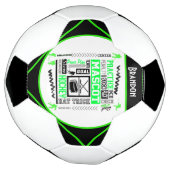Boys Hockey Terminology Personalized Neon Green Voetbal (Gedraaid)