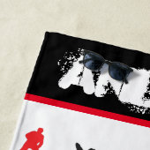 Boys Hockey Terminology Personalized Strandlaken (In situ)