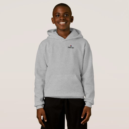 Boys Hoodie Sweatshirt Pullover Double Sided (Voorkant volledig)