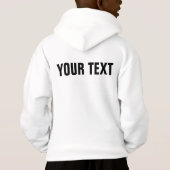 Boys Hoodie Sweatshirt Pullover Sjabloon (Achterkant)