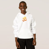 Boys Hoodies Double Sided Yoga Om Mantra Symbol (Voorkant volledig)