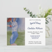 BOY'S HUDDLE PARTY UITNODIGING (Staand voorkant)