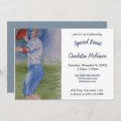 BOY'S HUDDLE PARTY UITNODIGING (Voorkant / Achterkant)