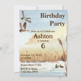 Boys Hunting Invitation Kaart