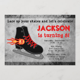 Boy's Ice Schaats Extreme Verjaardag Kaart