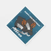 Boy's Ice Schaats Servet (Hoek)