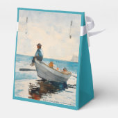 Boys in a Dory (1880) van Winslow Homer Bedankdoosjes (Achterkant)