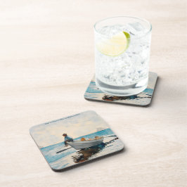 Boys in a Dory (1880) van Winslow Homer Bier Onderzetter