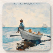 Boys in a Dory (1880) van Winslow Homer Bier Onderzetter (Voorkant)