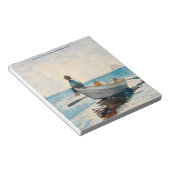 Boys in a Dory (1880) van Winslow Homer Notitieblok (Schuin)