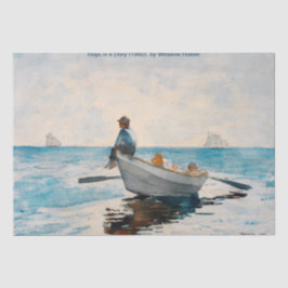 Boys in a Dory (1880) van Winslow Homer Tissuepapier