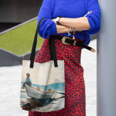 Boys in a Dory (1880) van Winslow Homer Tote Bag
