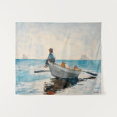 Boys in a Dory (1880) van Winslow Homer Wandkleed (Voorkant (horizontaal))