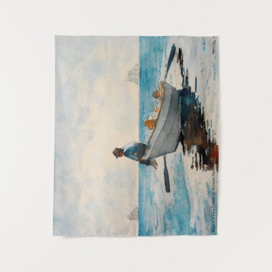 Boys in a Dory (1880) van Winslow Homer Wandkleed (Voorkant)