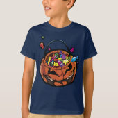 Boys Jack-O-Lantern Halloween graphic tee shirt (Voorkant)