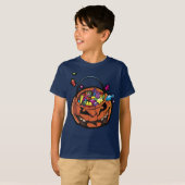 Boys Jack-O-Lantern Halloween graphic tee shirt (Voorkant volledig)