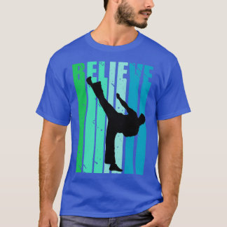 Boys Karate Birthday  Distress Taekwondo T-shirt