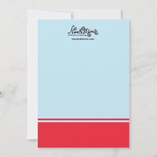 Boys Karate Chop Party Kaart (Achterkant)