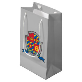 Boys kinder knight shield name 6e verjaardag klein cadeauzakje