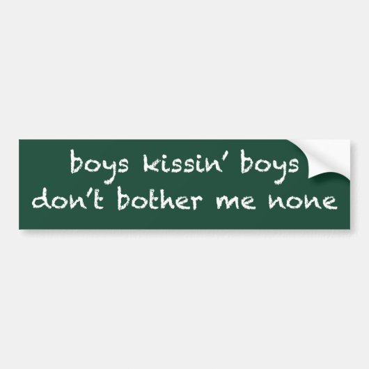Boys Kissin’ Boys Bumpersticker (Voorkant)