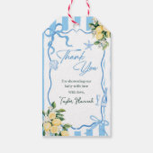 Boys Lemon Ciao Baby Italian Baby Shower Cadeaulabel (Achterkant)