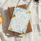 Boys Lemon Ciao Baby Italian Baby Shower Kaart