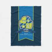 Boys letter E Evan-naam beer deken (Voorkant)