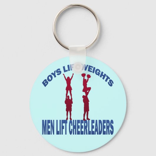 BOYS LIFT WEIGHTS MANNEN LIFT CHEERLEADERS SLEUTELHANGER (Voorkant)