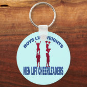 BOYS LIFT WEIGHTS MANNEN LIFT CHEERLEADERS SLEUTELHANGER (Voorkant)