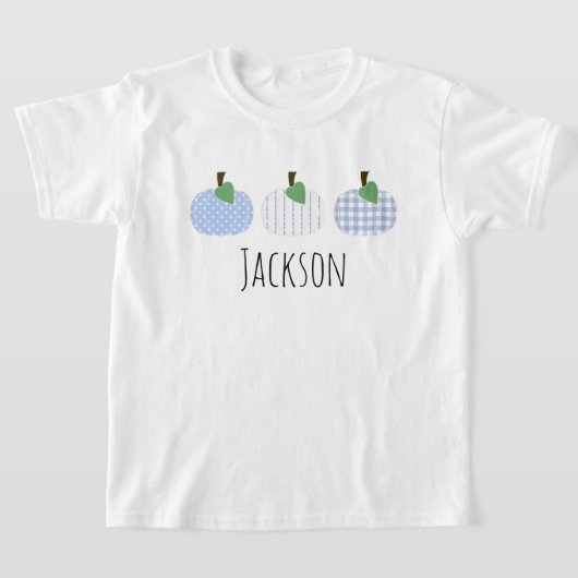 Boys Light Blue Pumpkin Trio T-Shirt (Laagn)