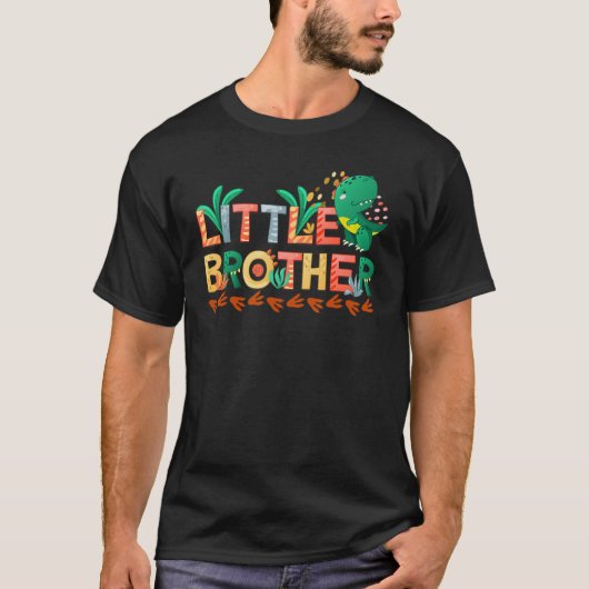 Boys Little Brother Dino T-shirt (Voorkant)