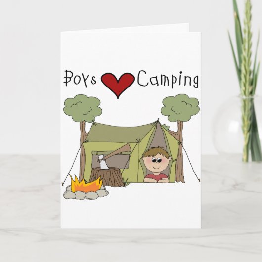 Boys Love Camping Kaart (Voorkant)