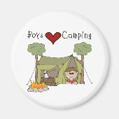 Boys Love Camping Magneet (Voorkant)