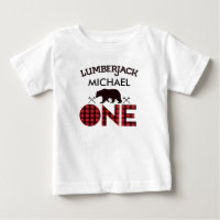 Boys Lumberjack Beer Arrows 1st Birthday T-shirt