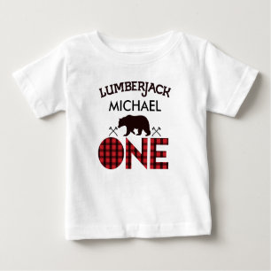 Boys Lumberjack Beer Pijlen 1e verjaardag T-shirt