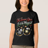 Boys' Magical Christmas Ornament Fun Festive Snow Tri-Blend Shirt (Voorkant)