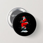 Boys Men Xmas Tcher Santa Claus Christmas Baseball Ronde Button 5,7 Cm (Voorkant /achterkant)