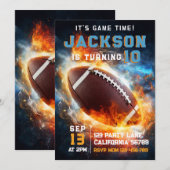 Boys Modern Blue Sports Kids Birthday  Kaart (Voorkant / Achterkant)