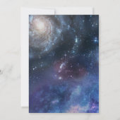 Boys Modern Galaxy Astronaut Dog Kinderen van Birt Kaart (Achterkant)