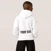 Boys Modern Hoodie Elegant Sjabloon Achteraf afdru (Achterkant volledig)
